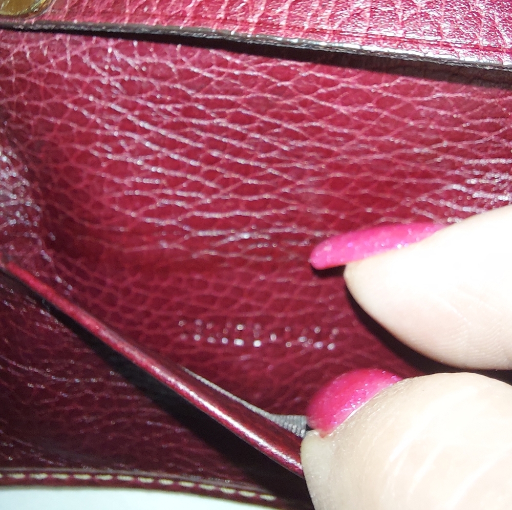 GUCCI SHERRY LINE GG Logo Canvas   Key Case Rare Burgundy Brown Cream Colorway. - Picture 9 of 9